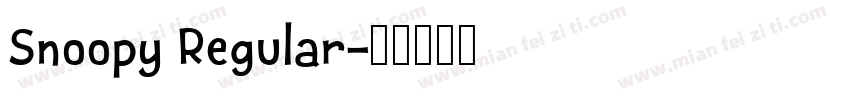 Snoopy Regular字体转换